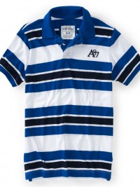 Pánské Polo triko A87 Triple Color - Tmavě modrá